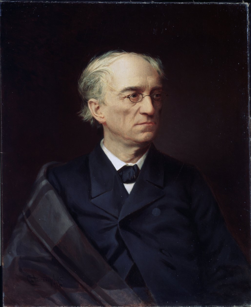Retrato del poeta ruso Fyodor Ivanovich Tyutchev (Theodore Tiouttchev o Tioutchev de Stepan Fyodorovich Alexandrovsky
