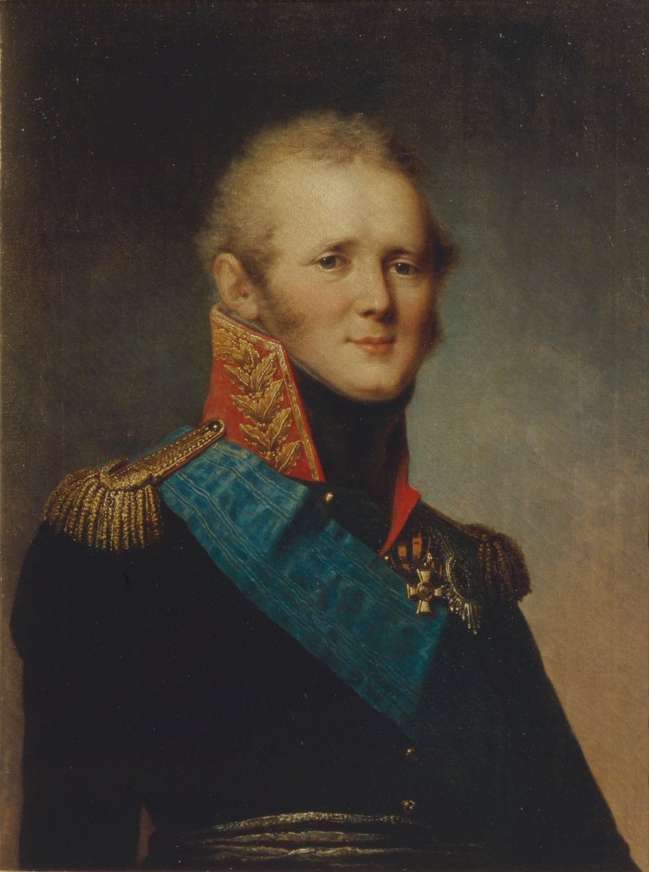 Retrato del Emperador Alejandro I 1777-1825, 1809 de Stepan Semenovich Shchukin