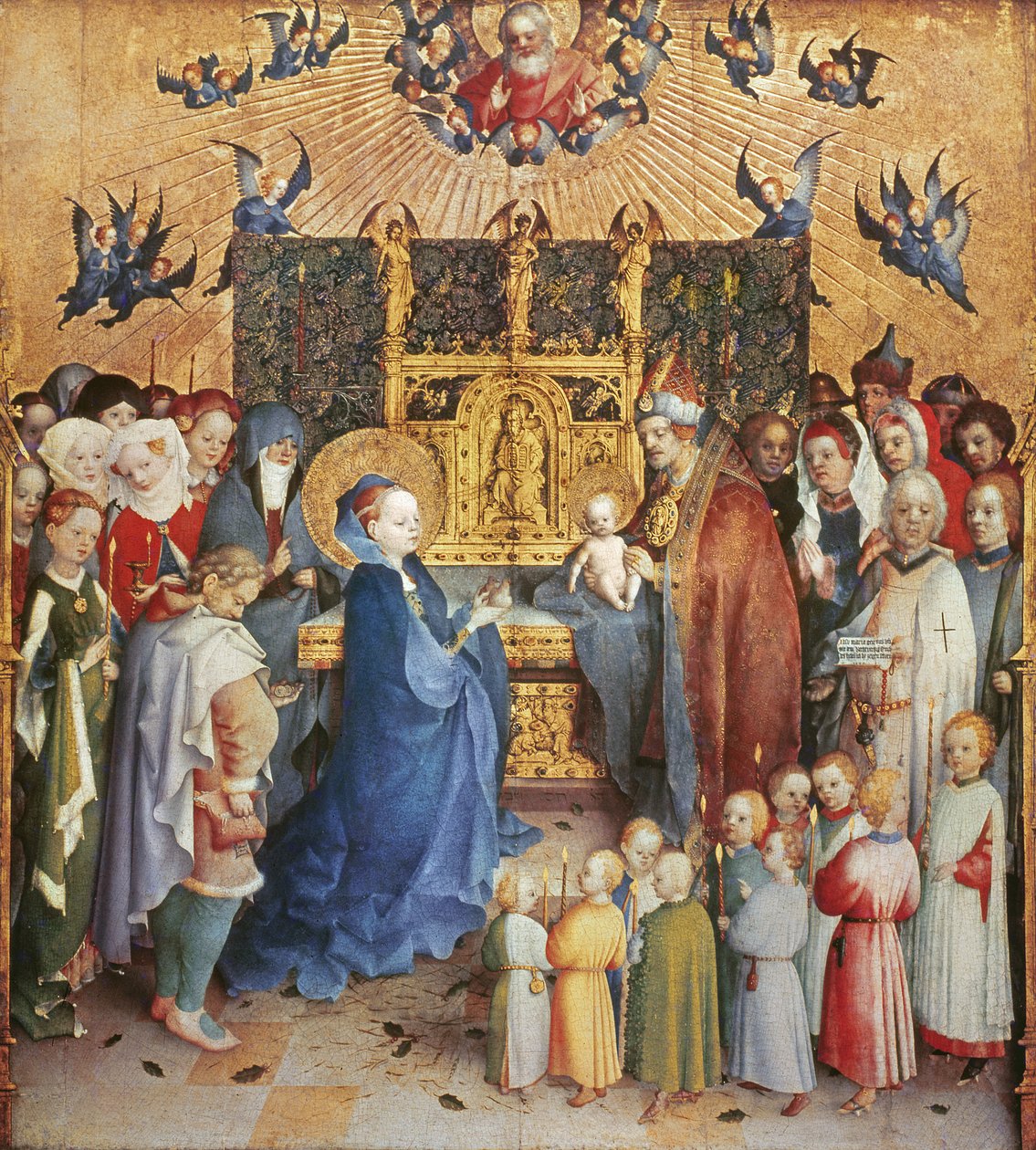 La Presentación de Cristo en el Templo de Stephan Lochner