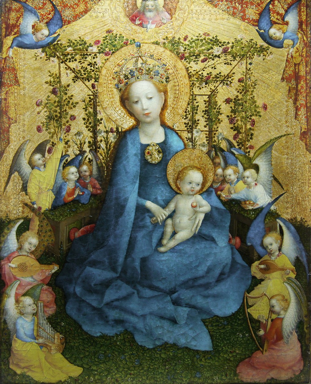 La Virgen del rosal de Stephan Lochner