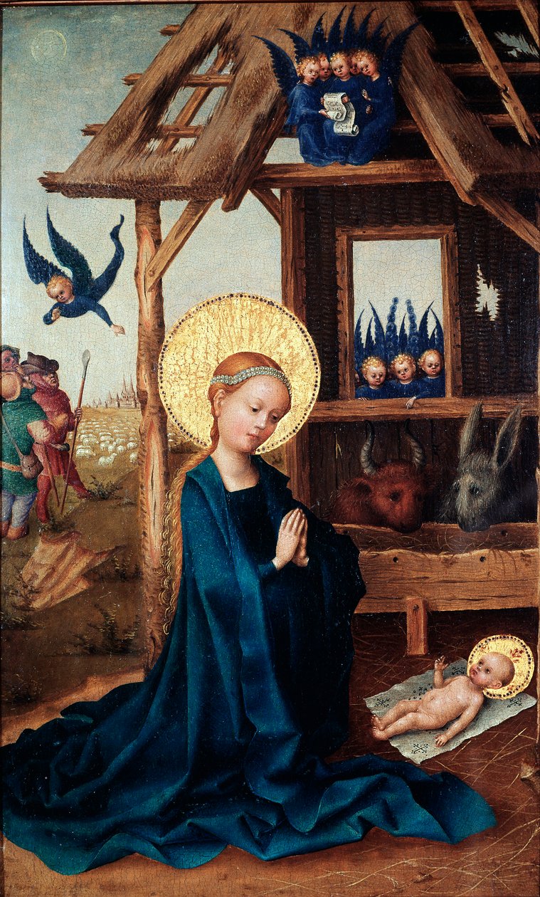 Adoración del Niño de Stephan Lochner
