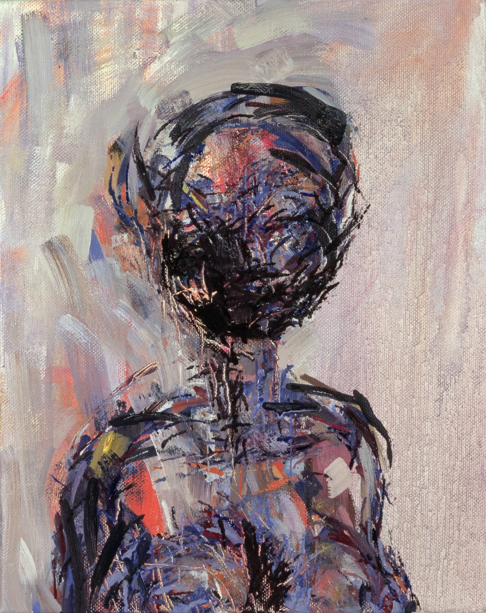 Iman, panel izquierdo del Díptico, 2000 de Stephen Finer