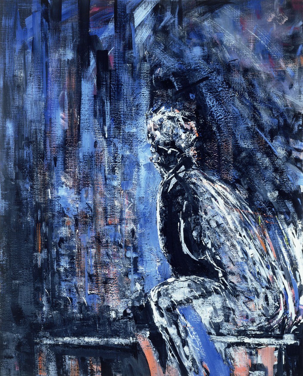 Mujer desnuda, panel izquierdo de un díptico, 1990 de Stephen Finer