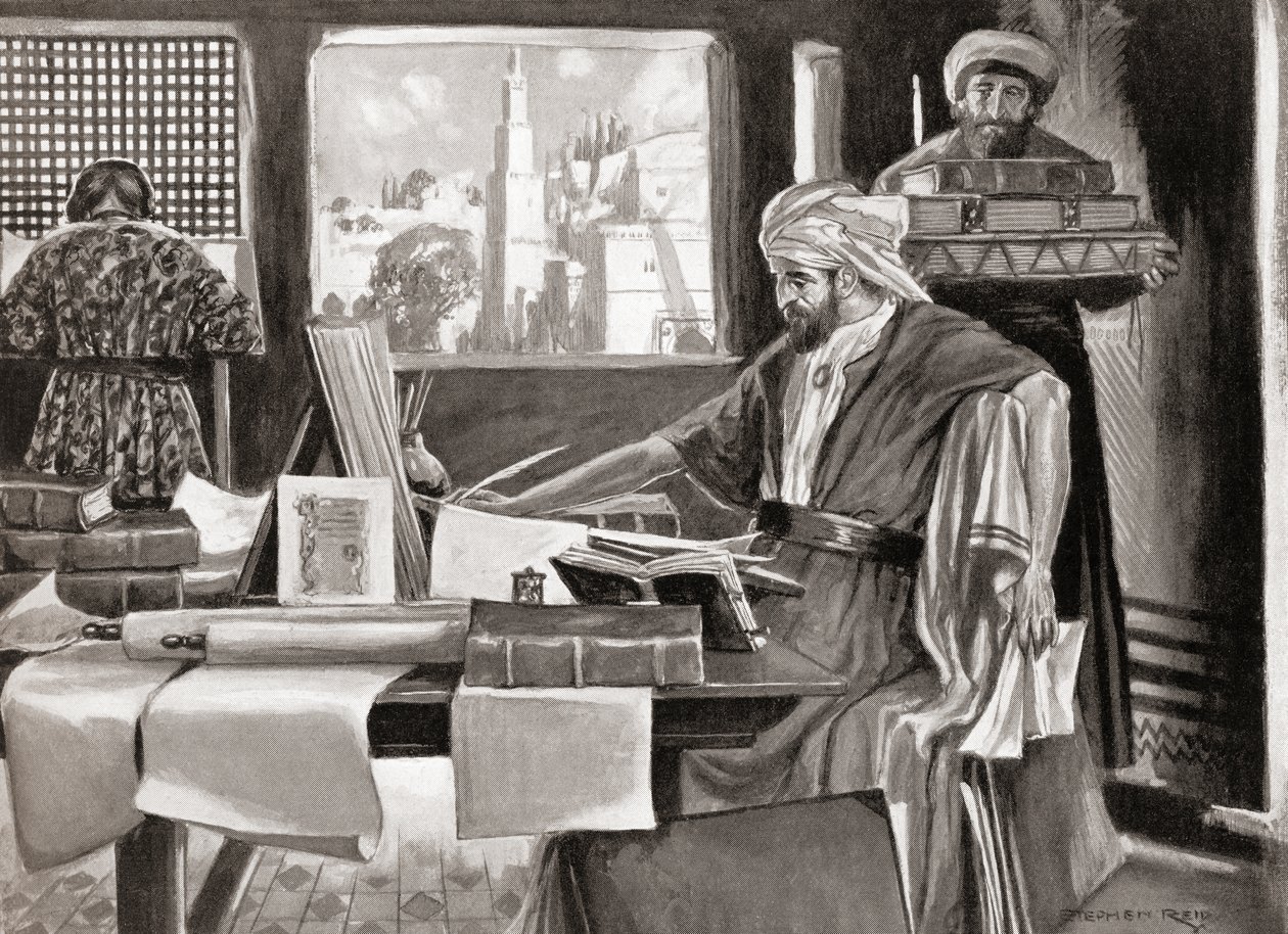 Isaac ben Judah Abravanel, de la Historia de las Naciones de Hutchinson, pub.1915 de Stephen (after) Reid