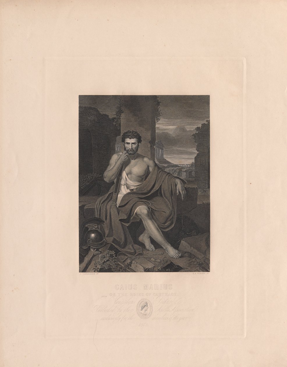 Cayo Mario en las ruinas de Cartago de Stephen Alonso Schoff