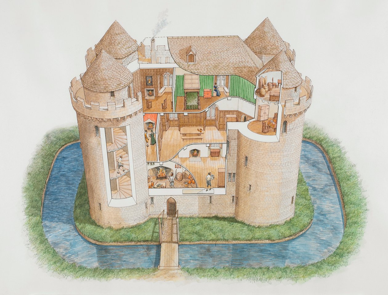 Castillo de Nunney, Somerset, 2006 de Stephen Conlin