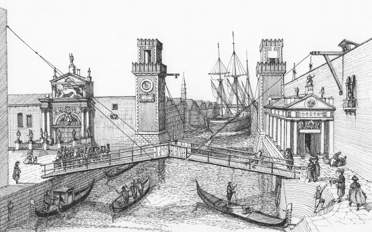 Entrada del Arsenale, Venecia de Stephen Conlin