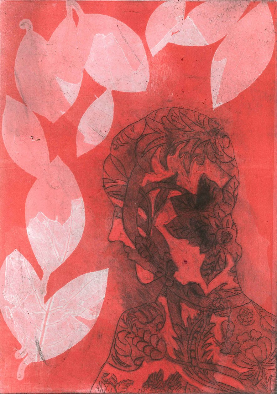 Fundición II, 2015 (monocopia sobre papel) de Stephen Dow