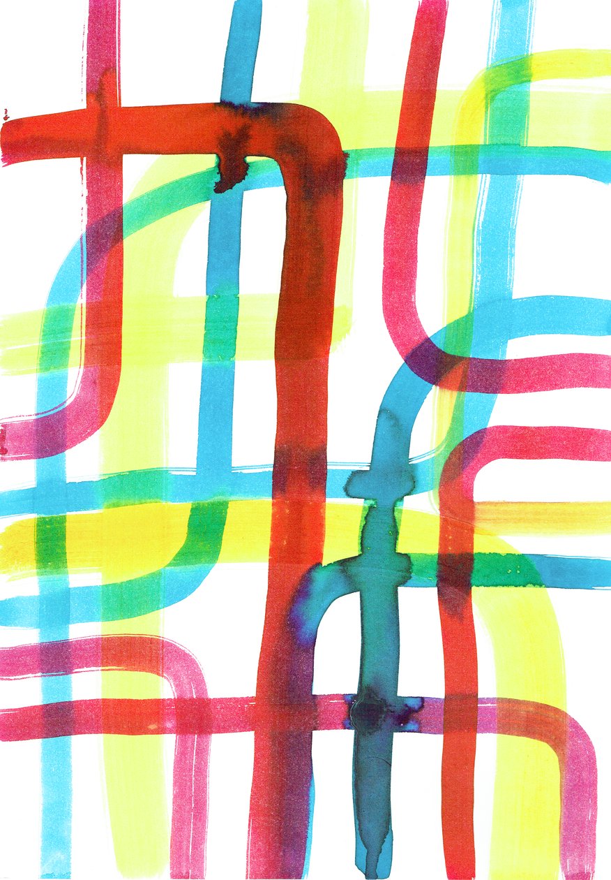 Intersección, 2016 (tinta sobre papel) de Stephen Dow