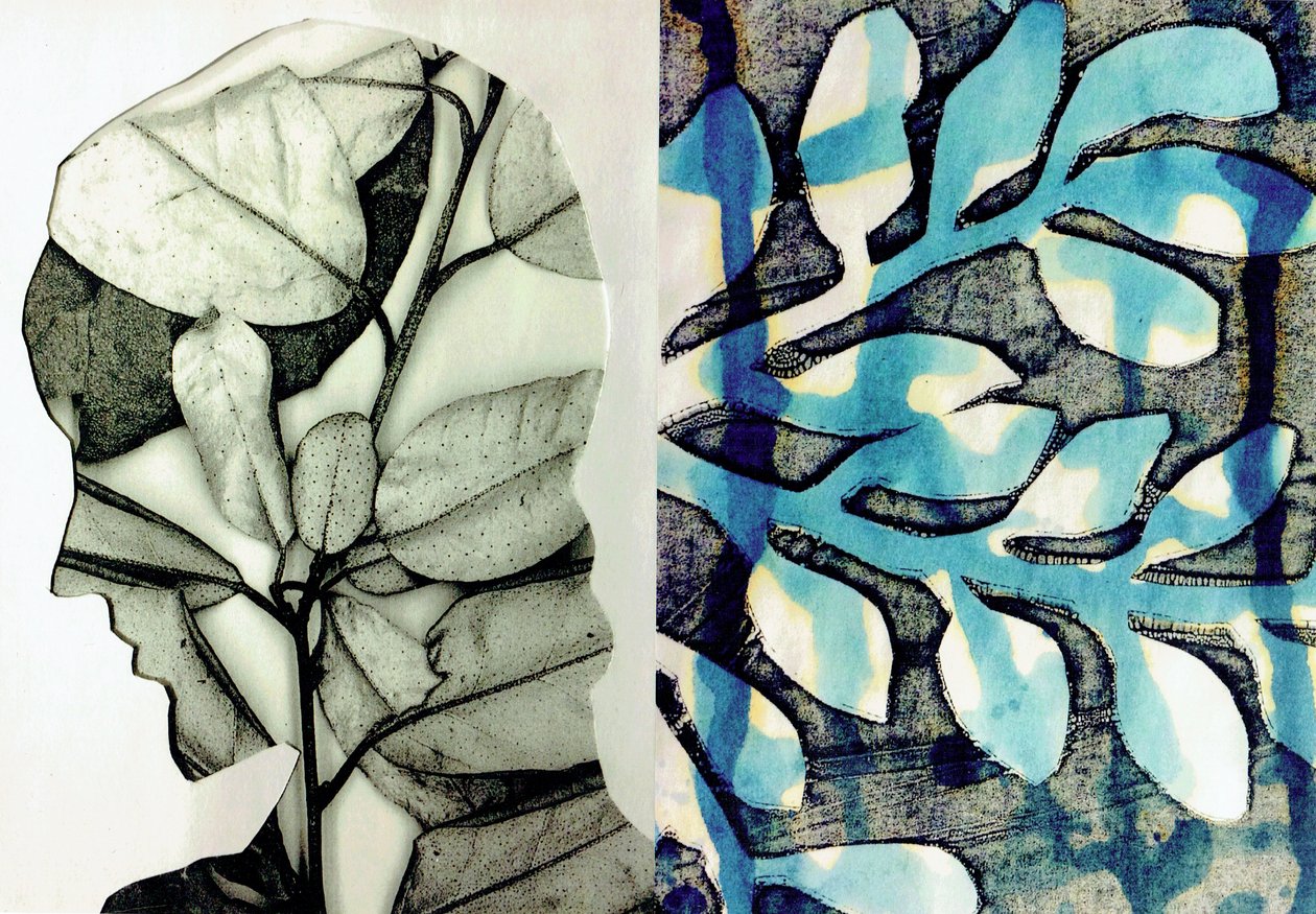La Foret X, 2017 (collage) de Stephen Dow