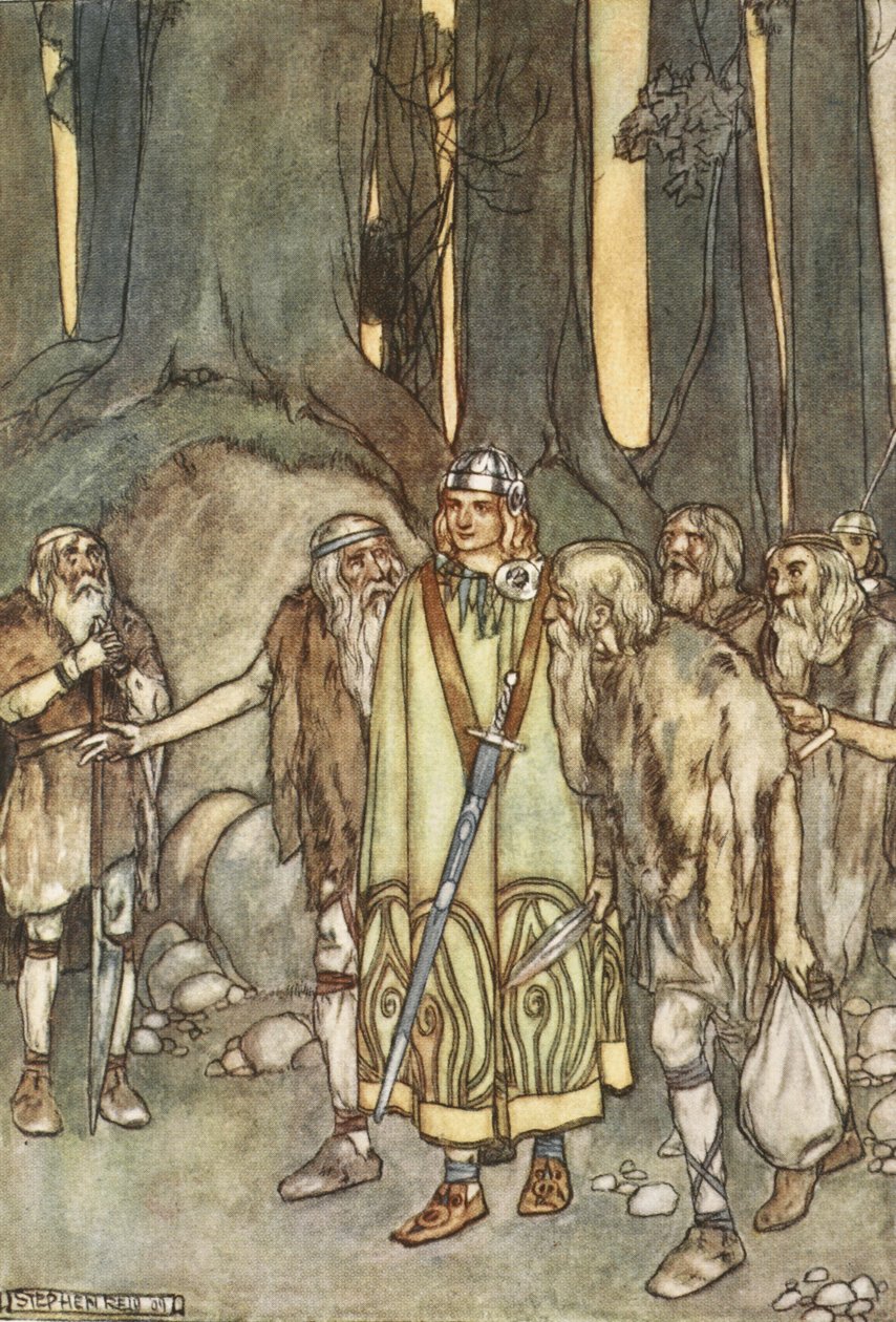 Y esa noche hubo fiesta y alegría en la cabaña solitaria, ilustración de 