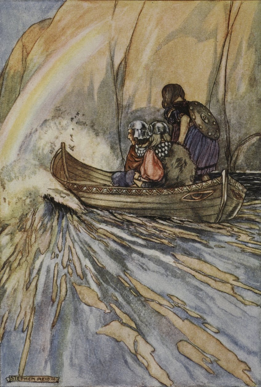 Llévanos velozmente, Barco de Mananan, al Jardín de las Hespérides, ilustración de 