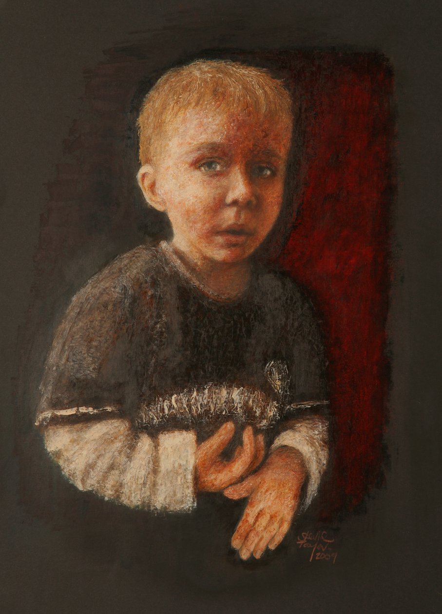 Niño pequeño resolviendo algo, 2009 de Stevie Taylor