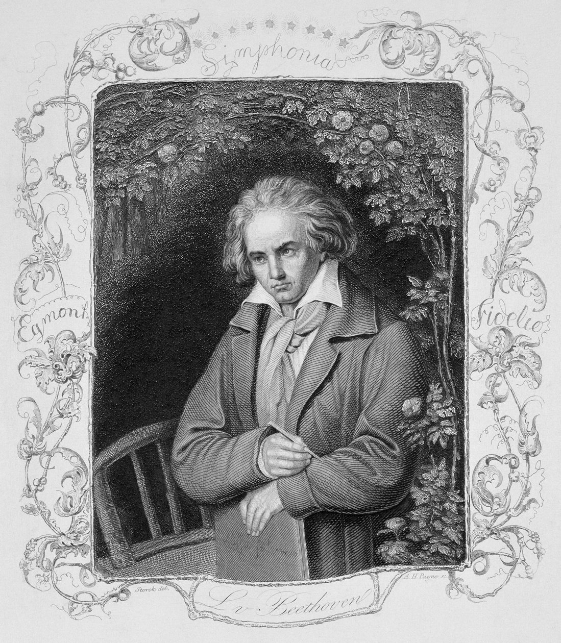 Ludwig van Beethoven (grabado por Albert Henry Payne) de Storck