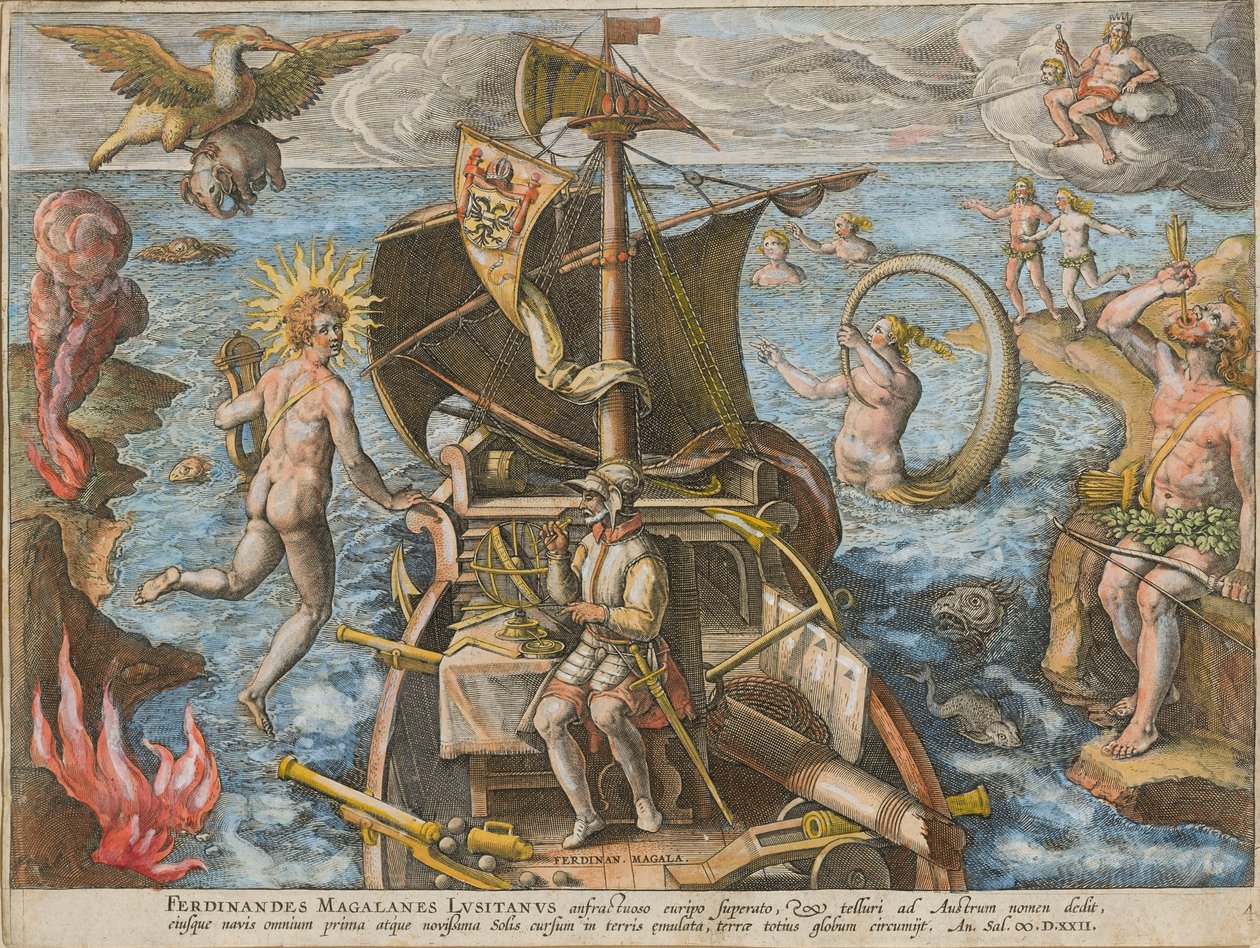 Ferdinandes Magallanes Lusitanus Americae Retectio, 1591 de Stradanus