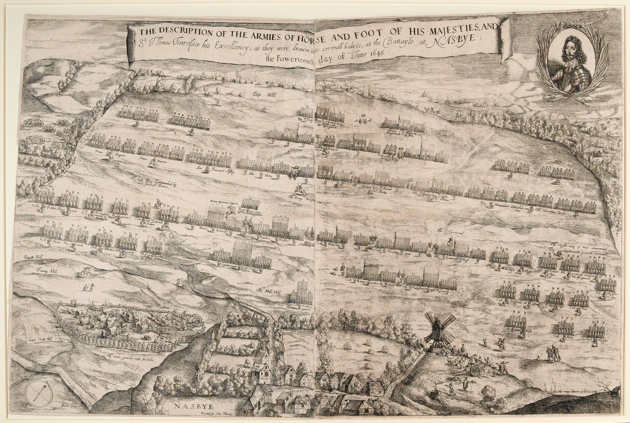 Descripción de los ejércitos de caballería e infantería de Su Majestad y Sir Thomas Fairfax; el catorce de junio de 1645 de Streeter
