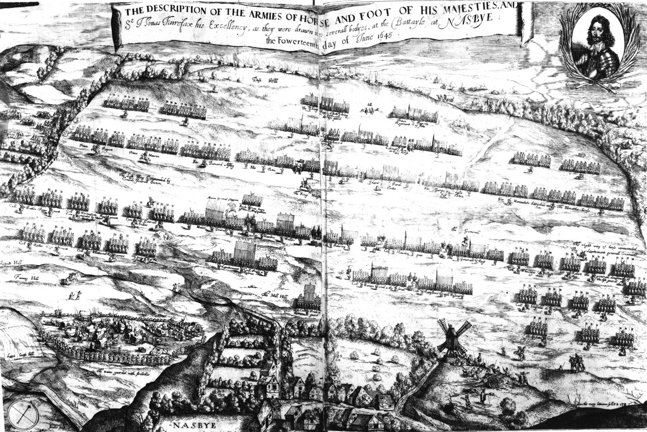 La descripción de los ejércitos de caballería e infantería de su Majestad en la Batalla de Naseby, 14 de junio de 1645, publicado por primera vez en 
