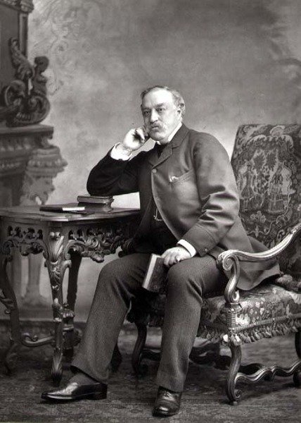 Edmund Yates (1831-94), periodista y novelista, retrato fotográfico de Studio Walery