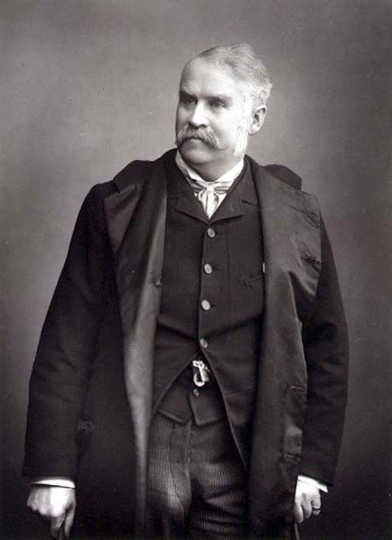 Sir William Schwenck Gilbert (1836-1911), dramaturgo, retrato fotográfico de Studio Walery