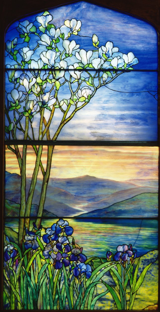 Ventana de paisaje (vidriera) de Studios Tiffany