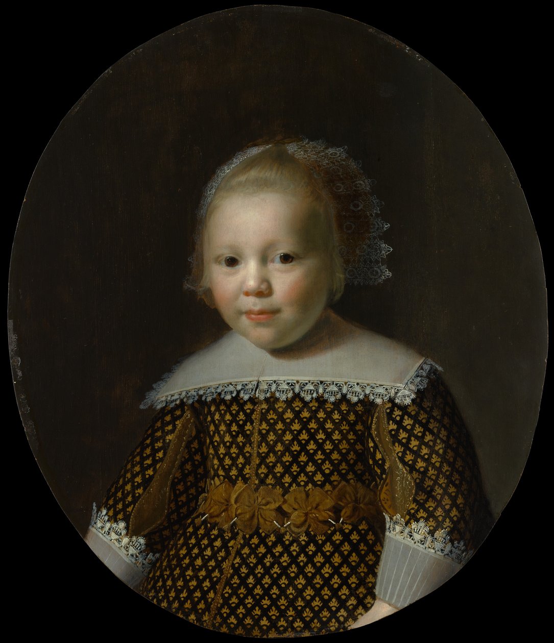Retrato de un niño joven de Style of Paulus Moreelse