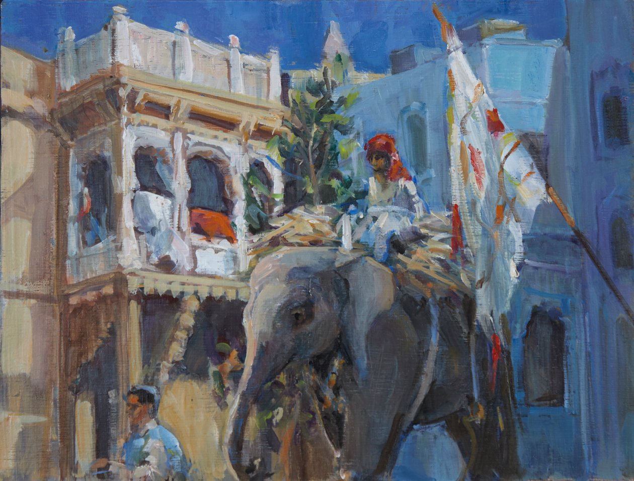 Elefante en Jodhpur de Sue Wales