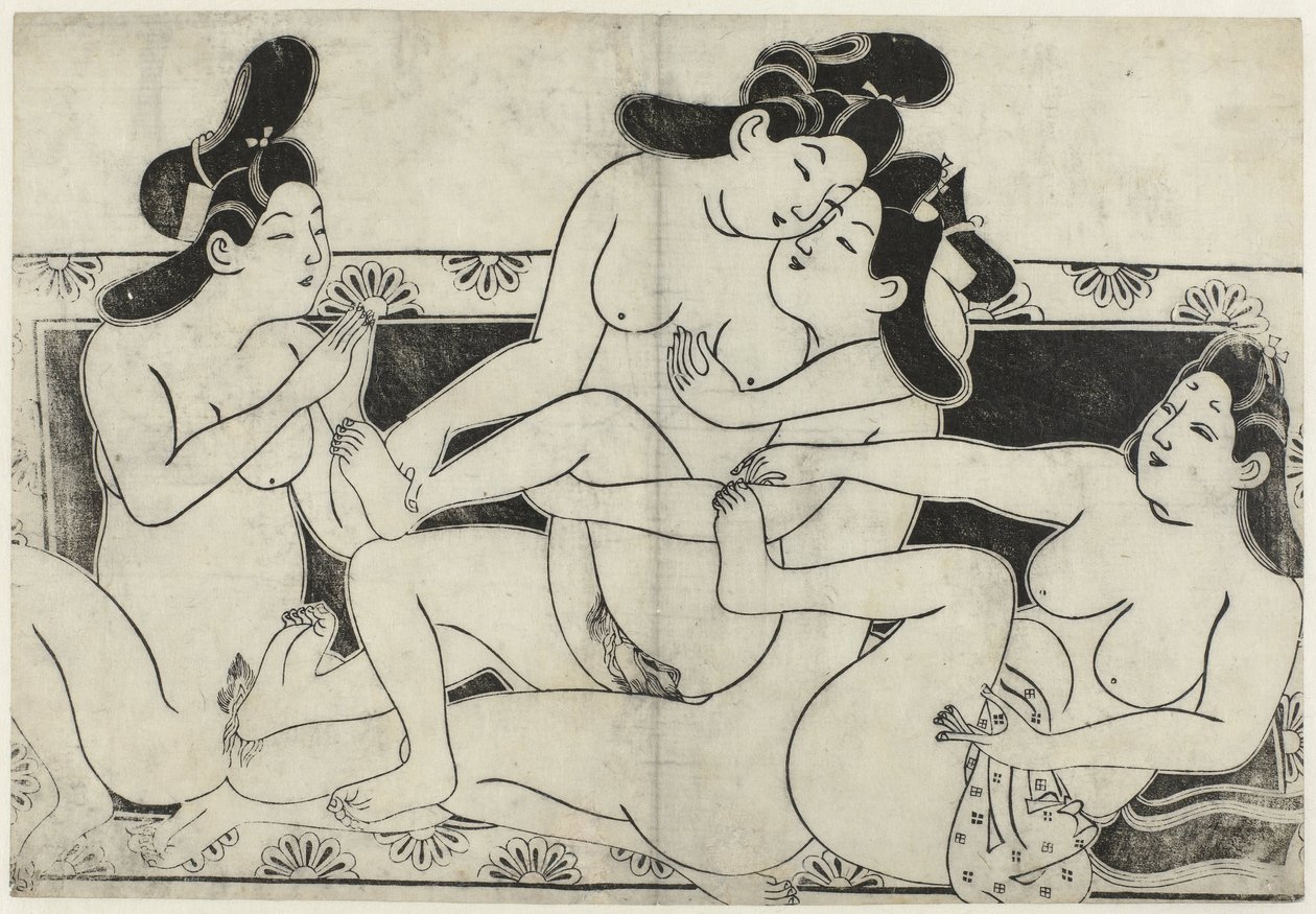 Actuación erótica
Hana ni Yosurukyo (título de la serie) de Sugimura Jihei (attributed to)