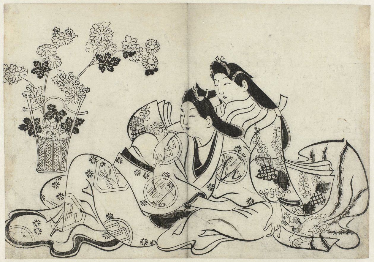 Actuación erótica
Hana ni Yosurukyo (título de la serie) de Sugimura Jihei (attributed to)