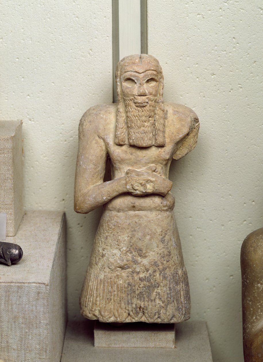 Estatua de Ginak, Príncipe de Edin, de Irak, 2800-2300 a.C. de Sumerian