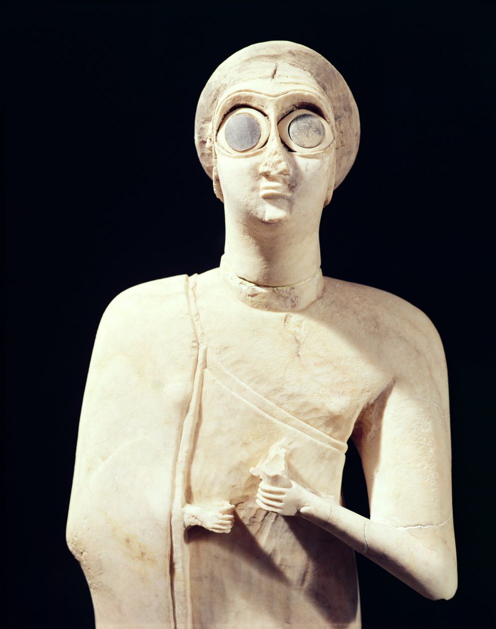 Estatua de la Gran Diosa, de Tell Asmar (detalle) de Sumerian