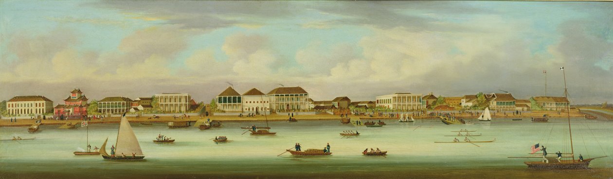 El paseo marítimo en Cantón de Sunqua