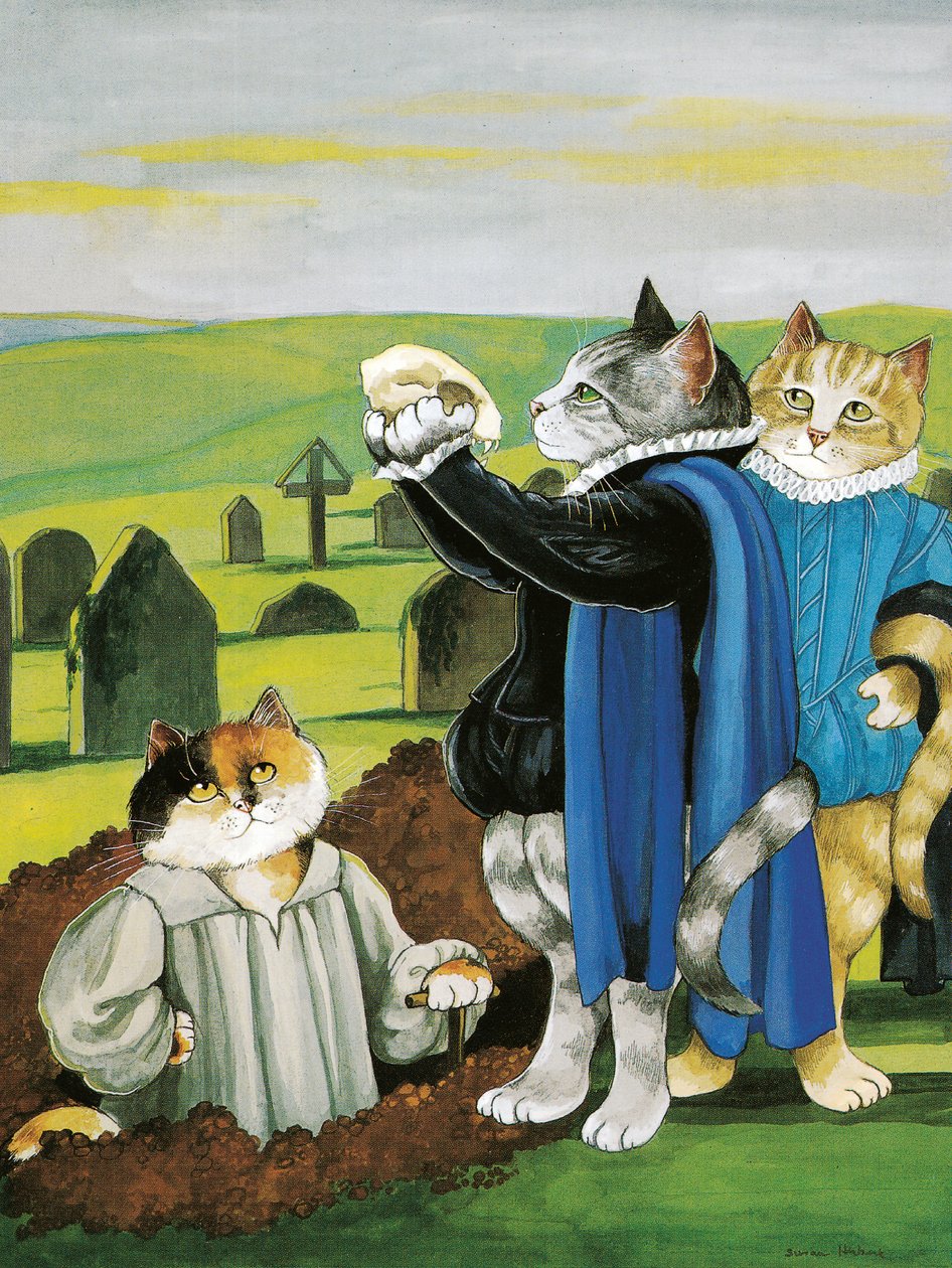 Ilustración de Gatos de Shakespeare: Poster Book (pub. 2016) de Susan Herbert
