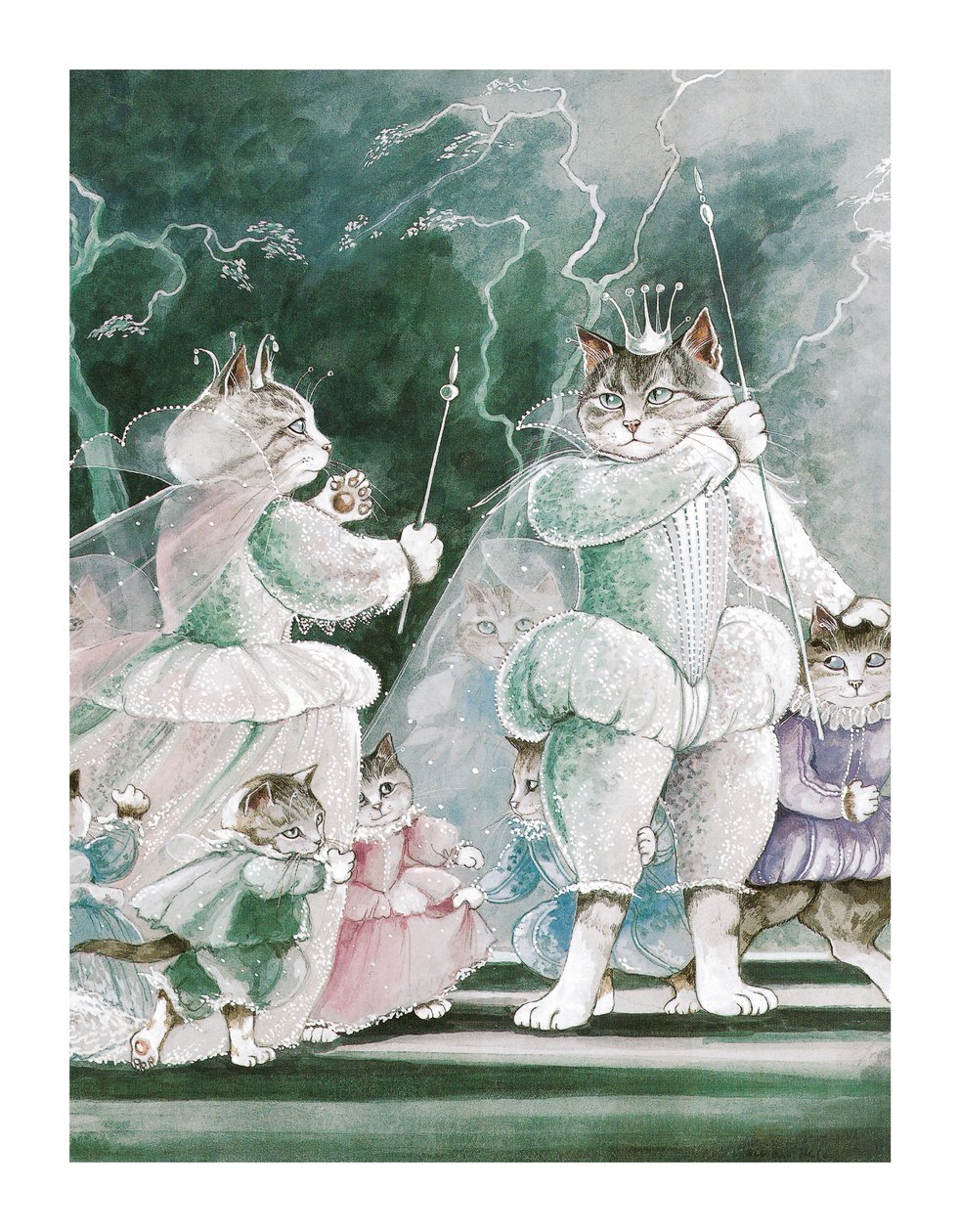 Ilustración de Gatos de Shakespeare: Poster Book (pub. 2016) de Susan Herbert