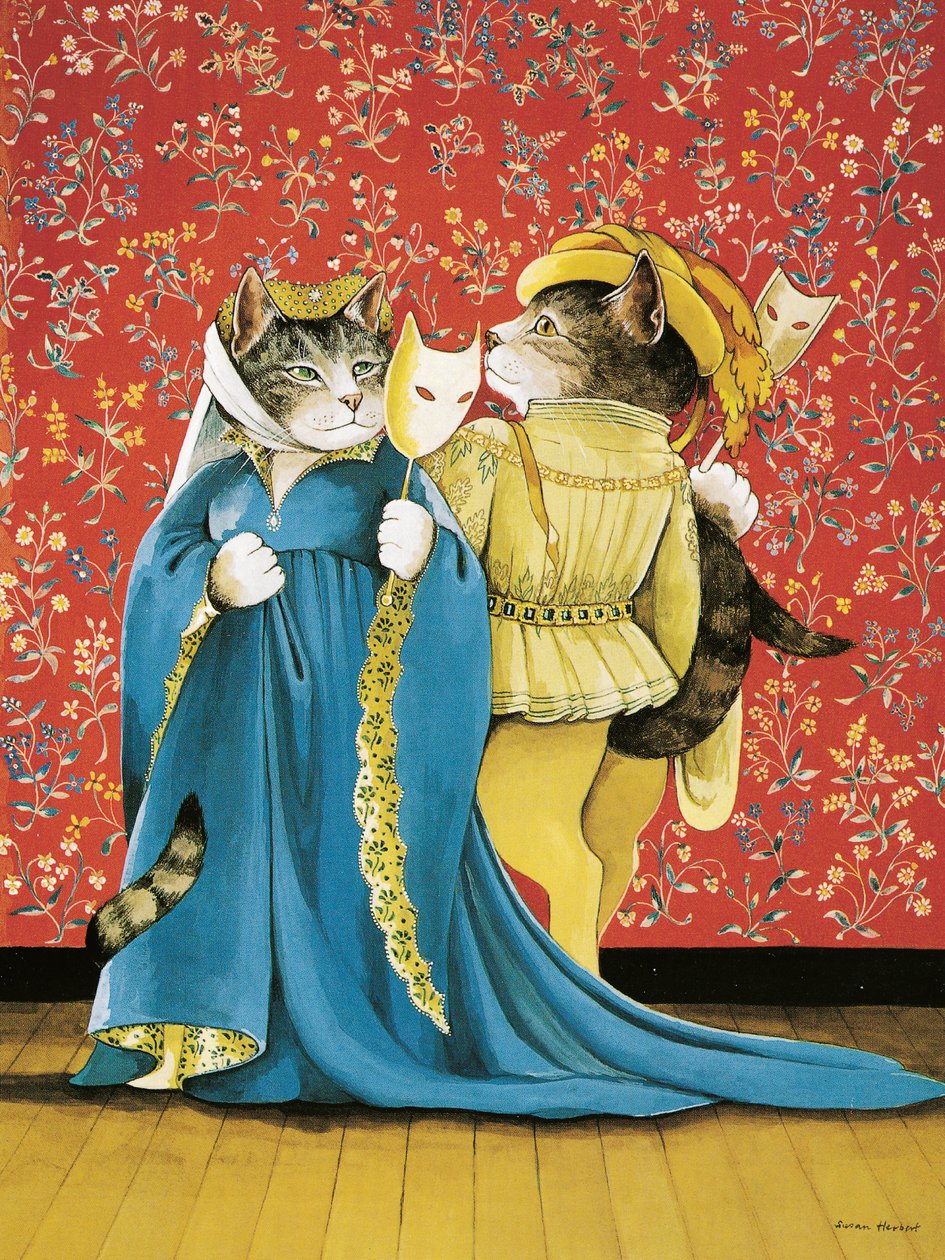 Ilustración de Gatos de Shakespeare: Poster Book (pub. 2016) de Susan Herbert