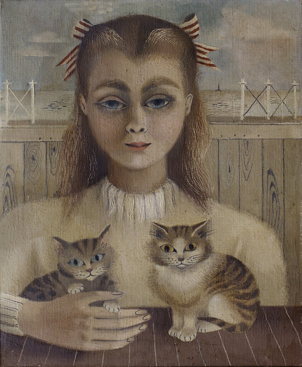 La gata (óleo sobre lienzo) de Suzanne Cooper