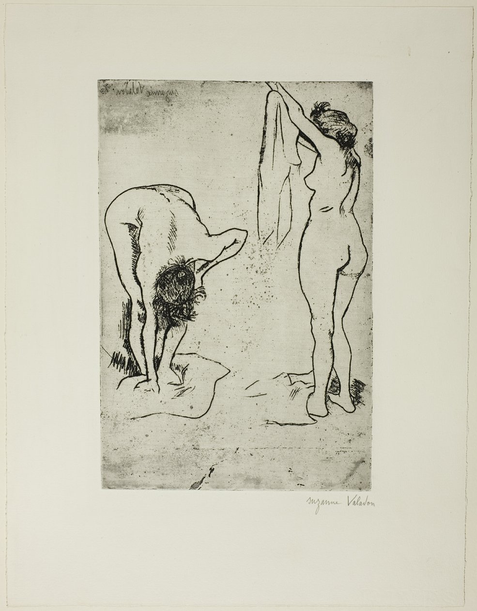 Dos mujeres secándose de Suzanne Valadon