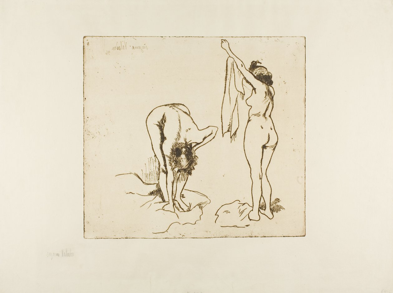 Dos mujeres secándose de Suzanne Valadon