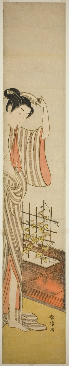 Belleza y glorias de la mañana de Suzuki Harunobu