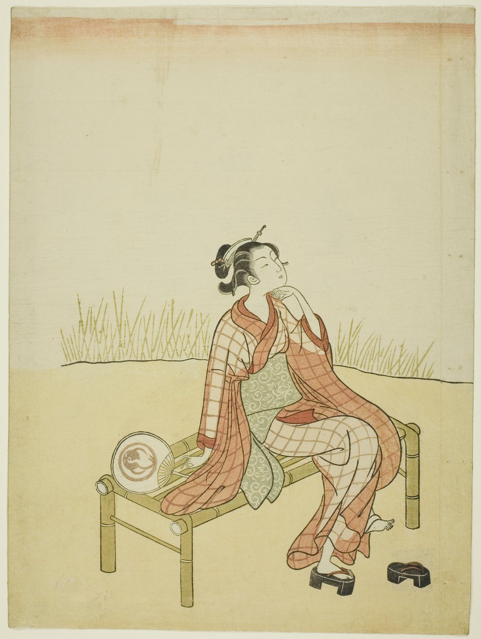 Junto al arroyo de Suzuki Harunobu