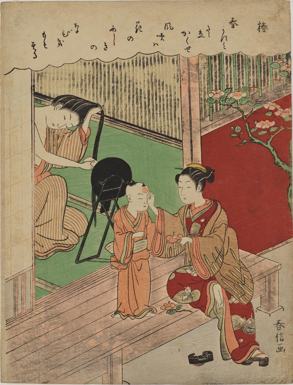 Camelias de Suzuki Harunobu