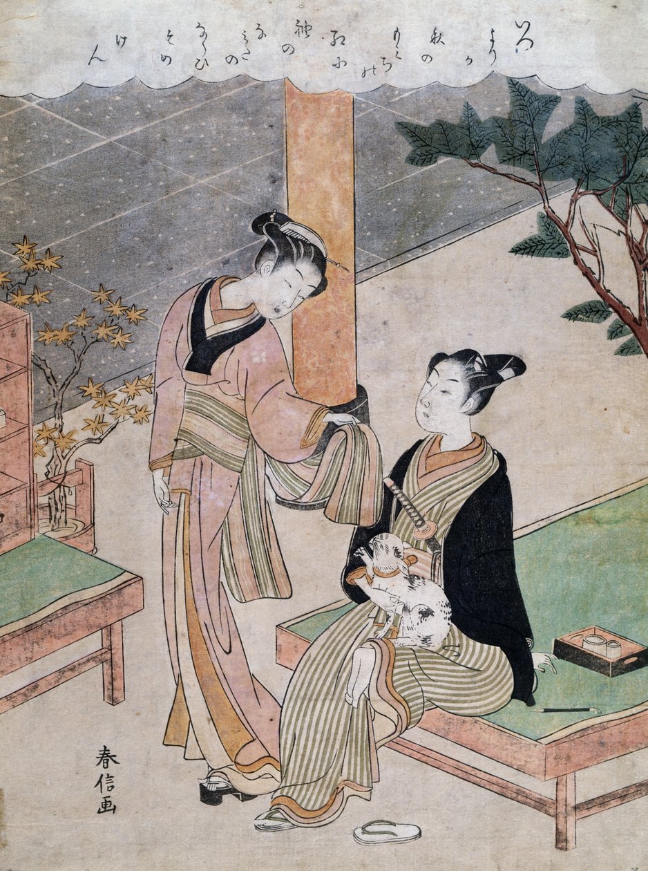 Cortesanas, por Suzuki Harunobu, Japón de Suzuki Harunobu