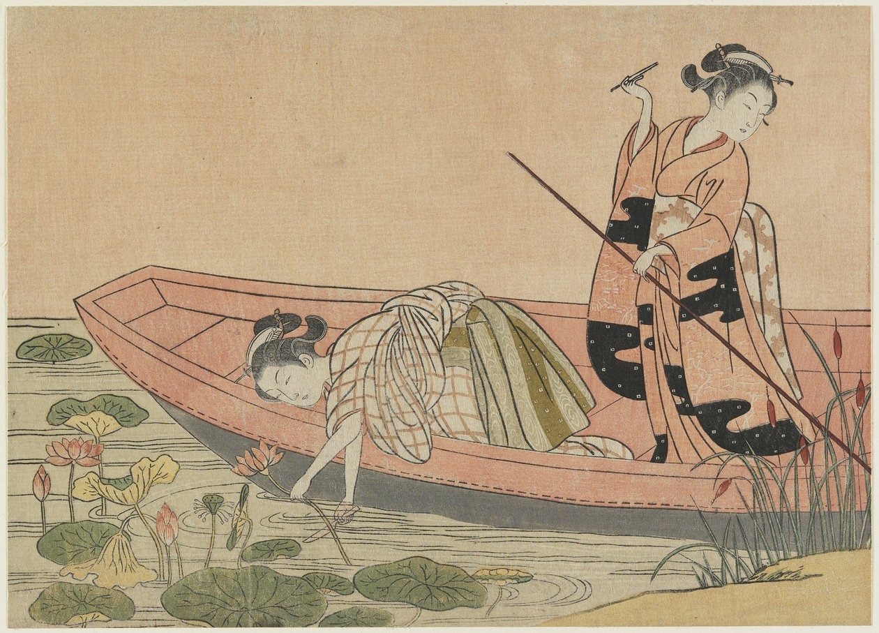 Mitate de Zhou Maoshu, después de 1765 de Suzuki Harunobu
