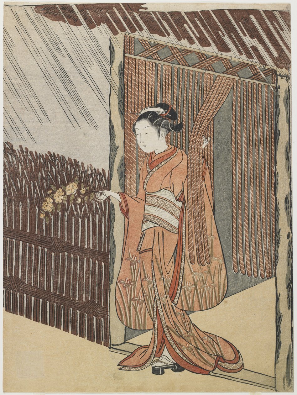 Mitate del poeta O_ta Do_kan, 1766-1767 de Suzuki Harunobu