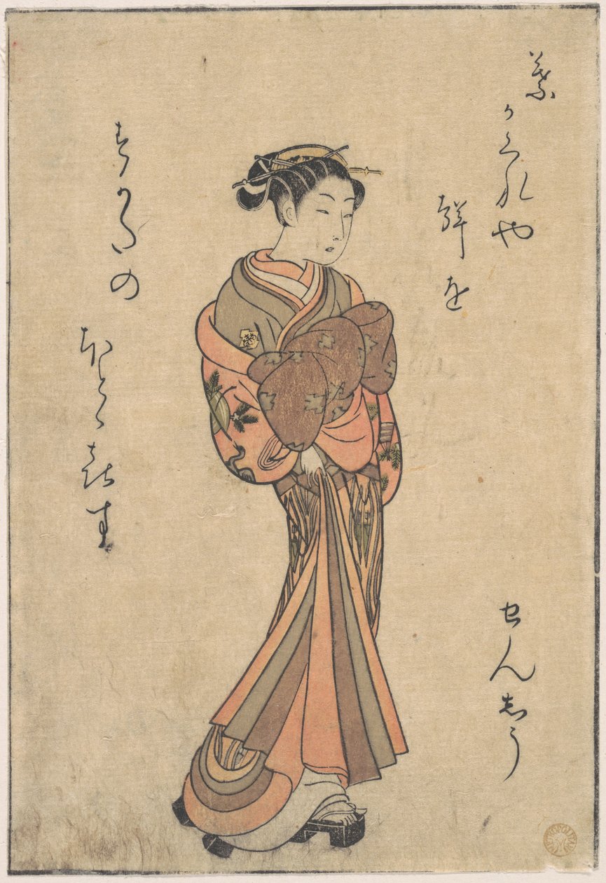 Las cortesanas, de la serie «Seiro Bijin Awase Carver y Shigoro» (sic.) de Suzuki Harunobu