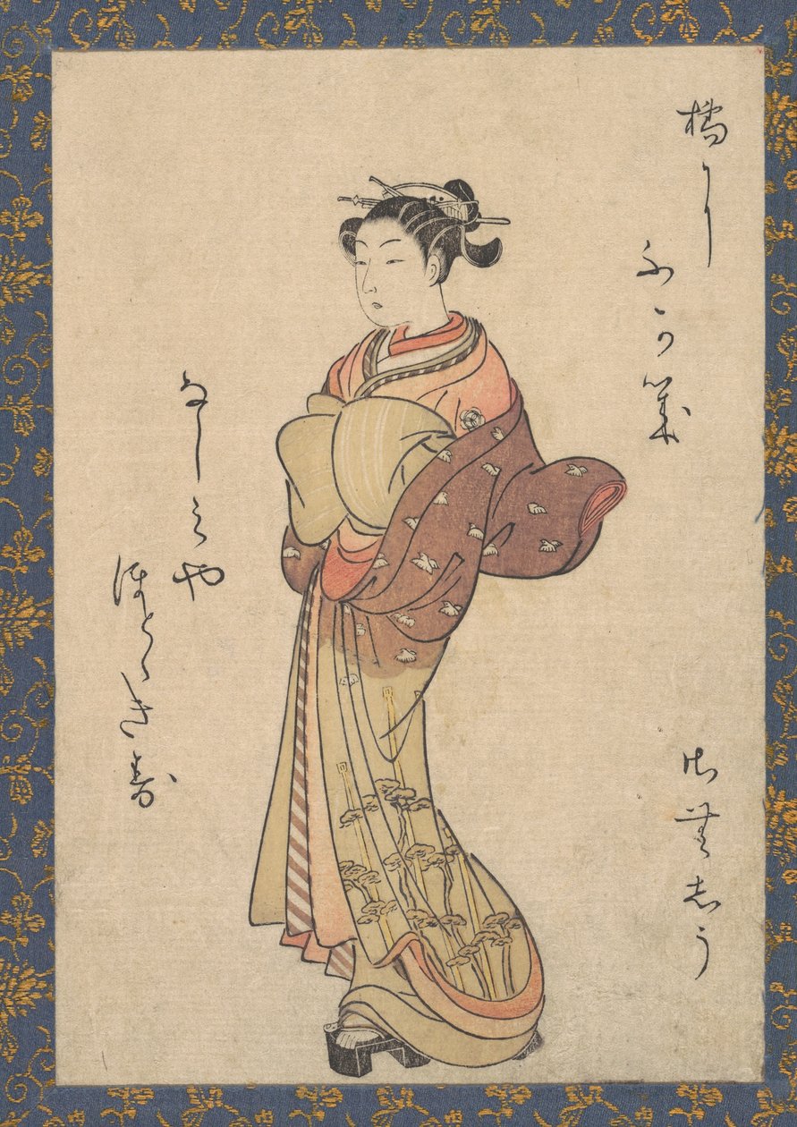 Las cortesanas, de la serie, Seiro Bijin Awase Carver End Shigoro sic de Suzuki Harunobu