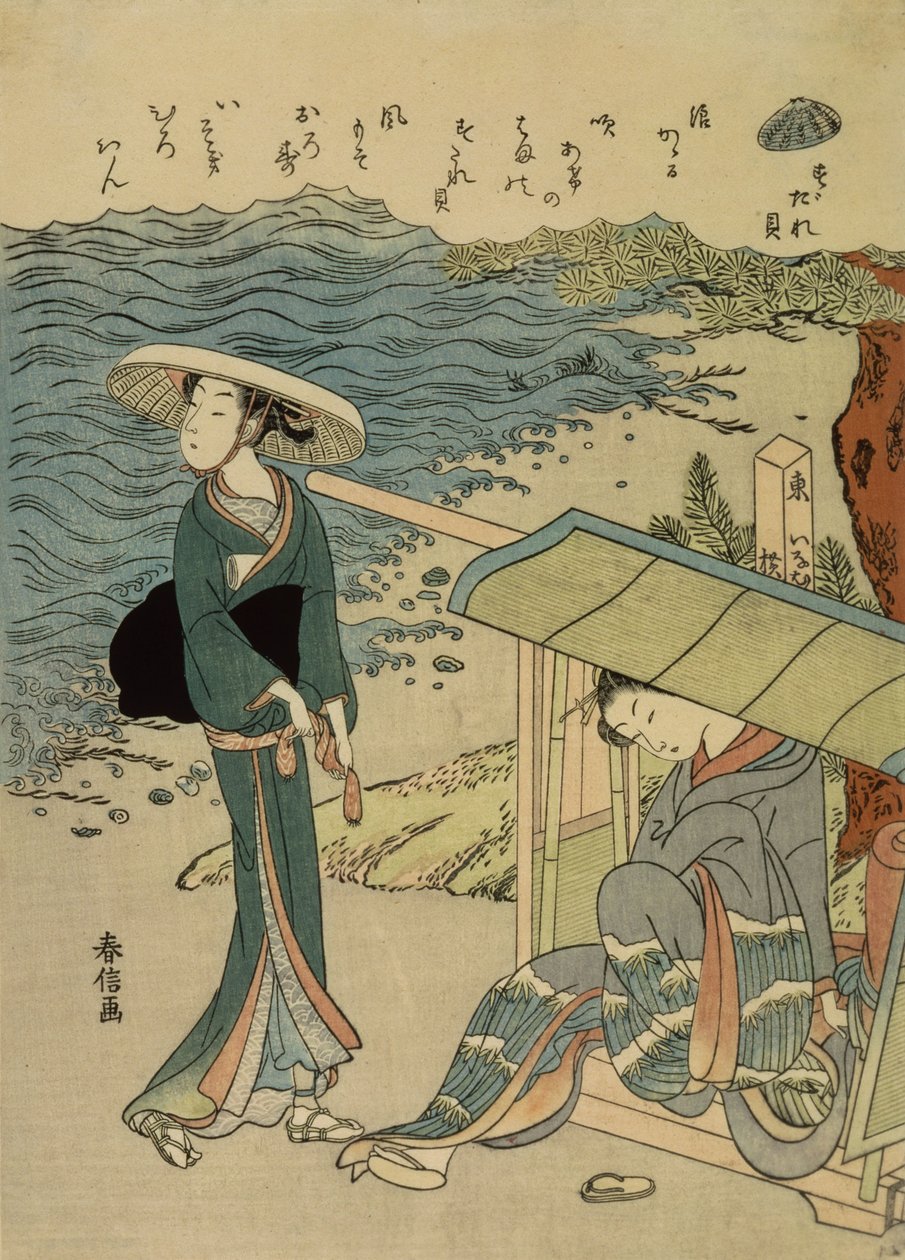 La almeja cortina de Suzuki Harunobu