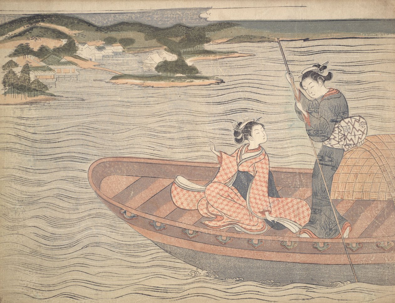El transbordador de Suzuki Harunobu