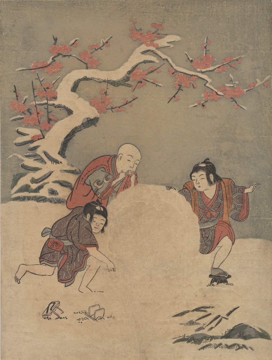 La bola de nieve de Suzuki Harunobu