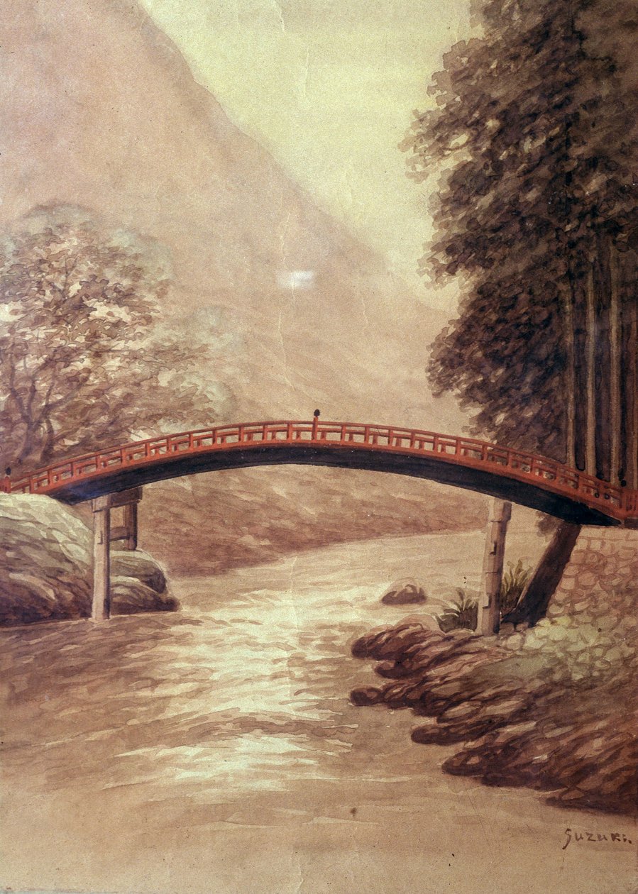 El puente de Suzuki Harunobu