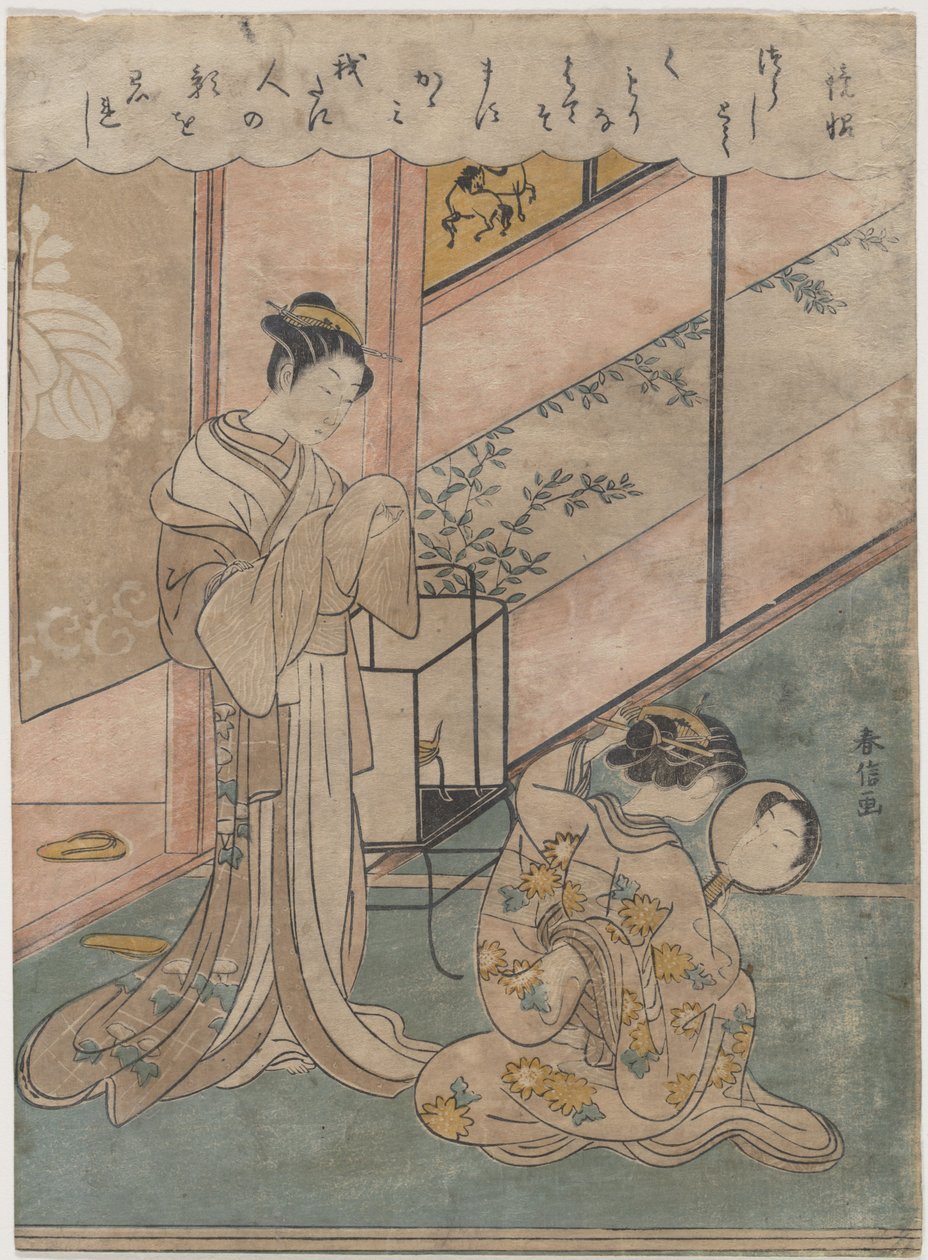 Dos damas de Suzuki Harunobu